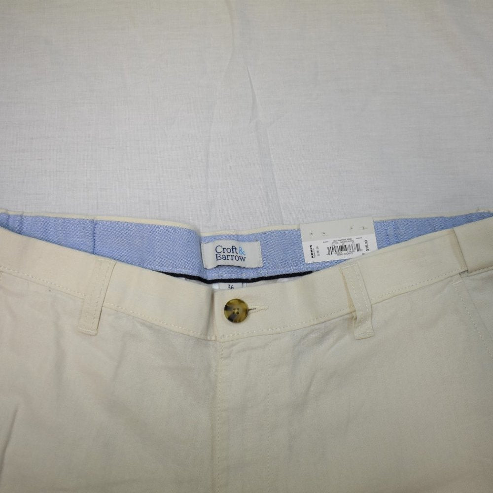 Men's Croft & Barrow Classic-Fit Quick-Dry Performance Flat-Front Shorts-NWT