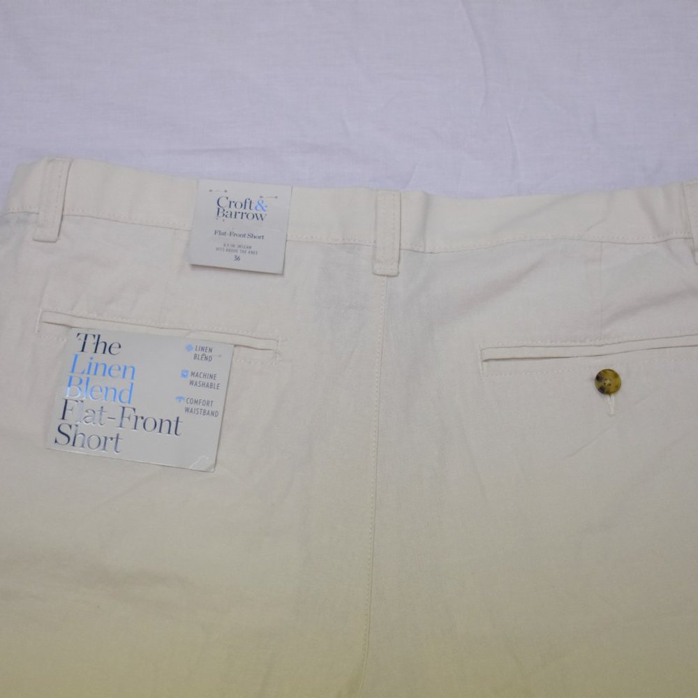 Men's Croft & Barrow Classic-Fit Quick-Dry Performance Flat-Front Shorts-NWT