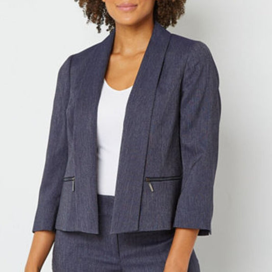 Women's Black Label by Evan-Picone Suit Jacket - Blue Denim - 18 - NWT