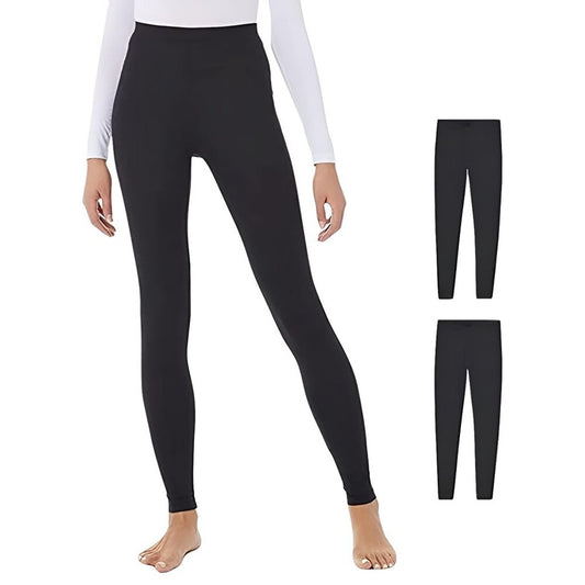 32Degrees Women 2-Pack Performance Ultra Light Thermal Baselayer Legging-Size-XL