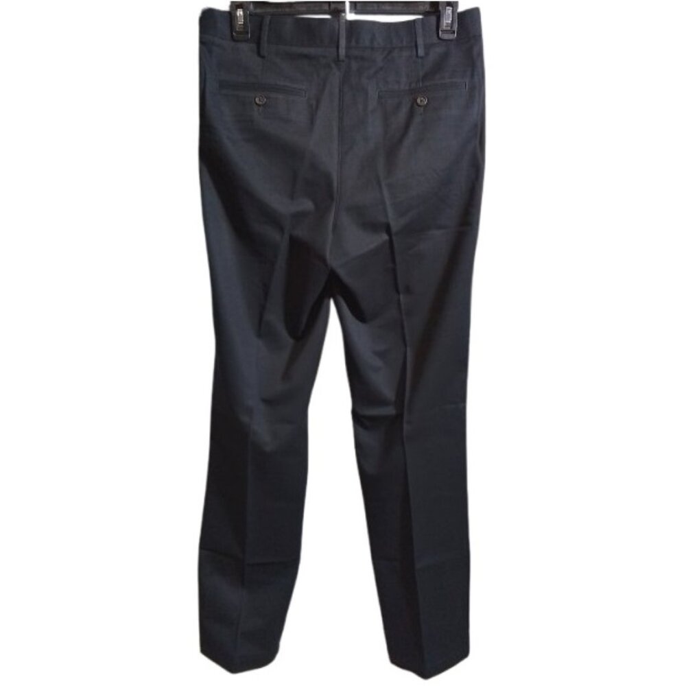 Lands' End Men's Traditional Fit No Iron Straight Chino Pants Black 34x36 NWOT