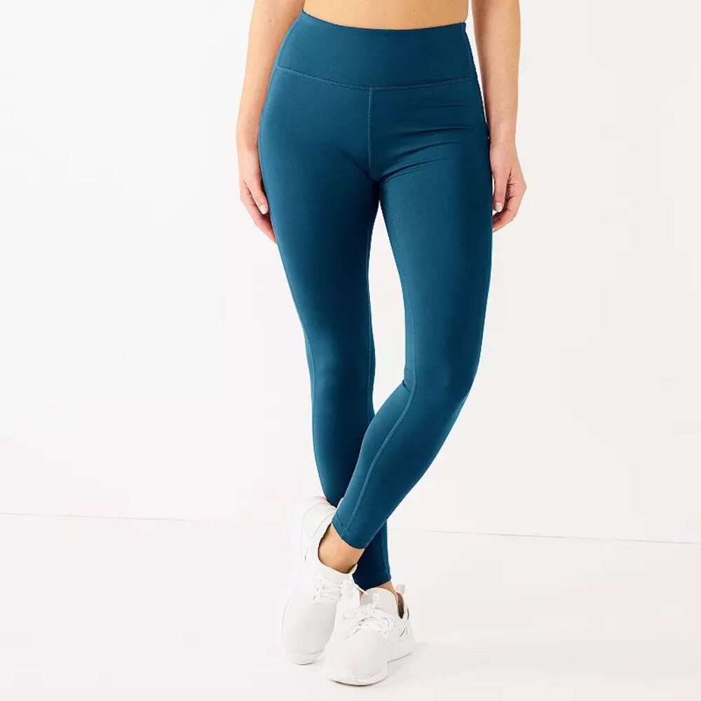 Women's Tek Gear Petite Ultrastretch High-Waisted Leggings - Blue Crayon - PXS