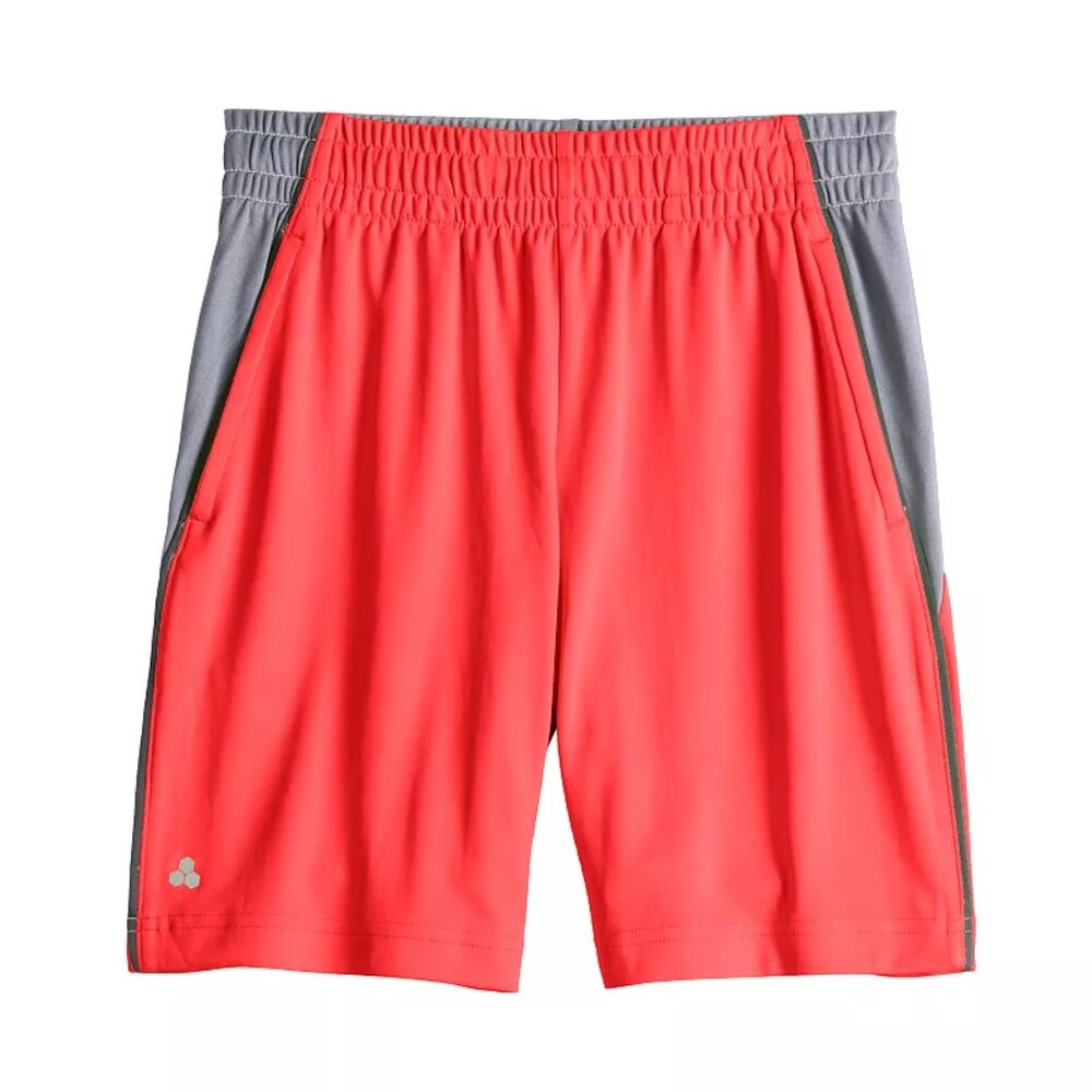 Boy's Tek Gear Dry Tek Gym Shorts - Blazing Flames - Medium (10/12) - NWT