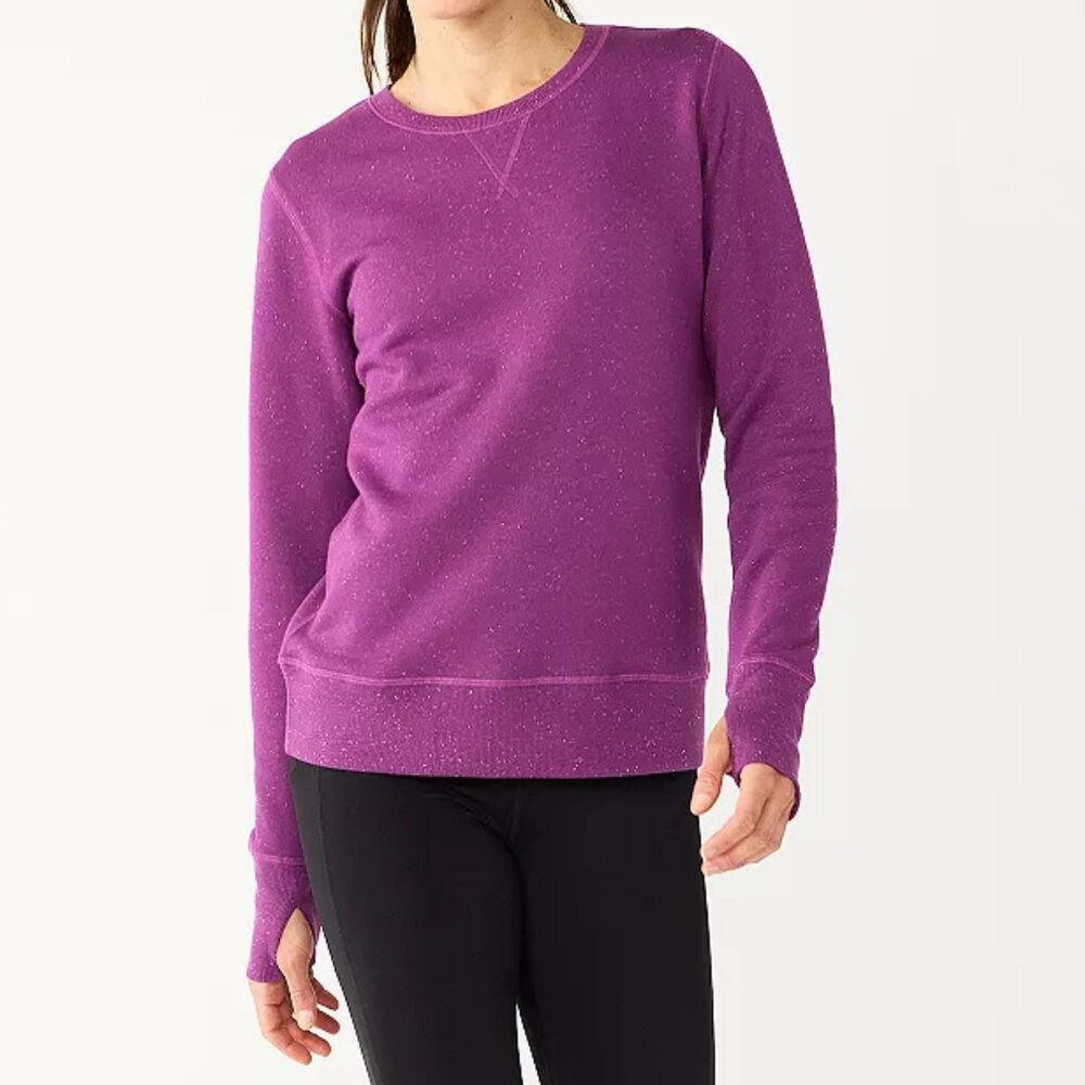 Women's Tek Gear Plus Size Ultrasoft Fleece Sweatshirt - Ravishing Orchid - XXLT