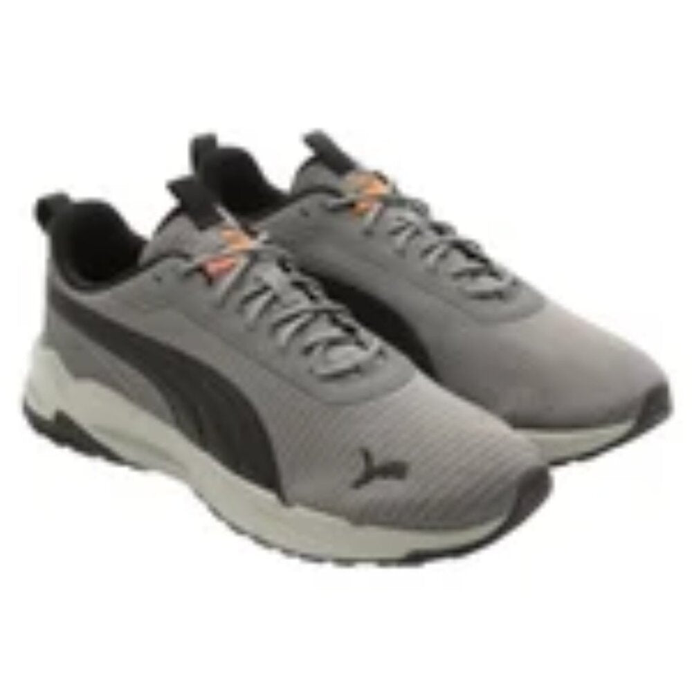 Men's Puma Zip C Lightweight Running Shoes - Grey & Black - 9.5 - NIB