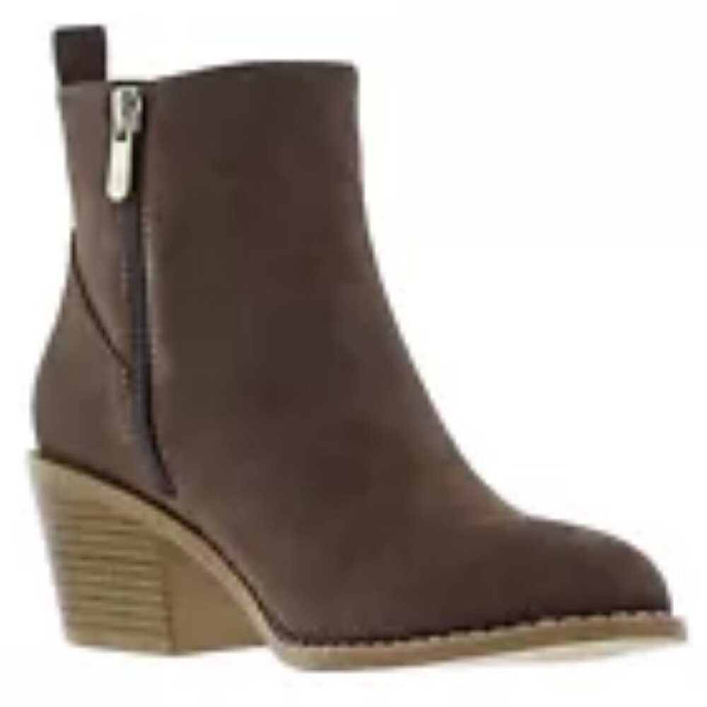 Women's Draper James Elle Ankle Booties - Brown - 9 - NIB