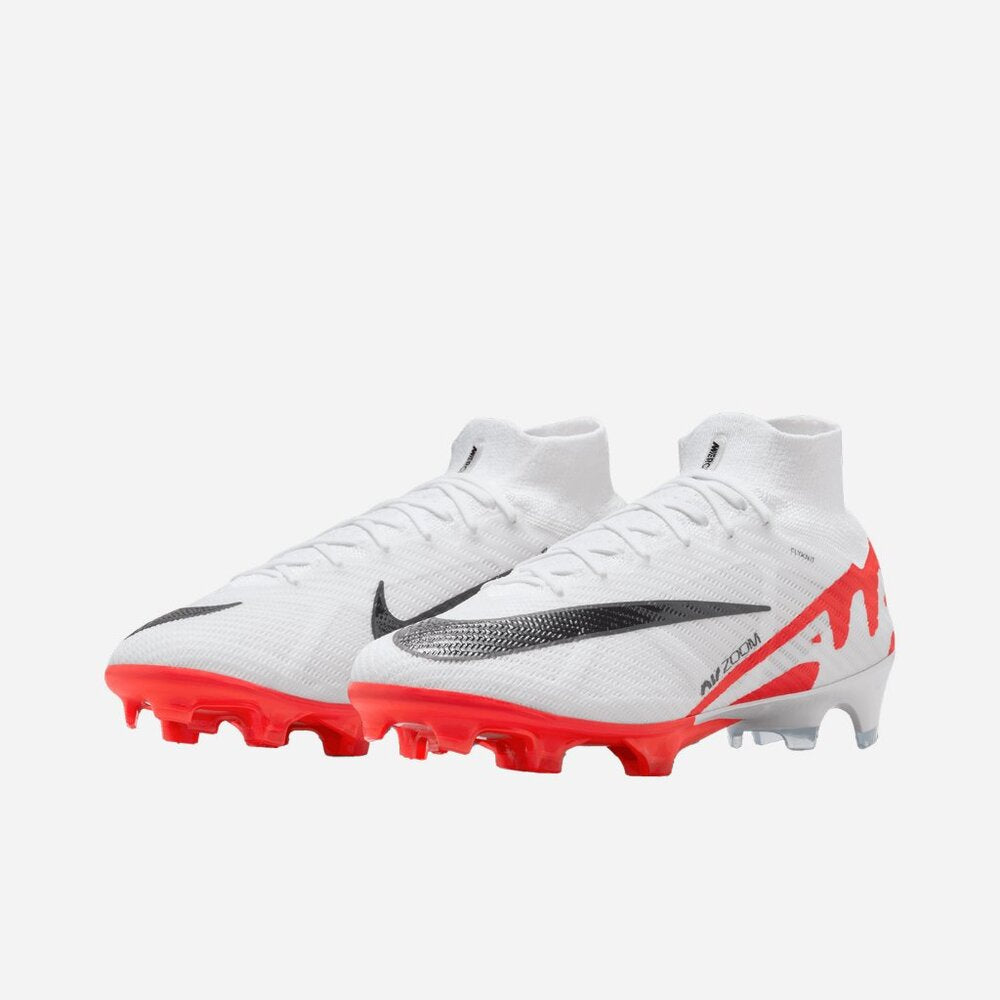 Men's Nike Zoom Superfly 9 Elite FG Soccer Cleats - Crimson/White/Black - 10.5