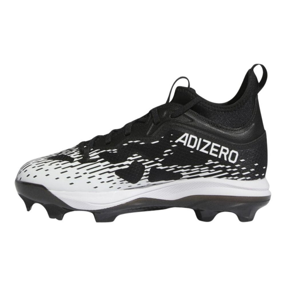 Boy's Adidas Adizero Afterburner NWV K Baseball Cleats - Black & White  4 - NWT