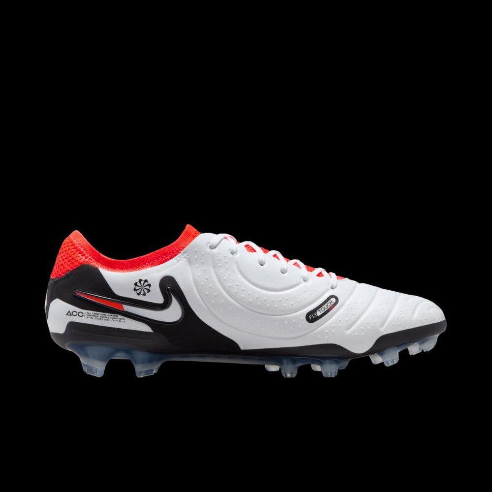 Men's Tiempo Legend 10 Elite FG Soccer Cleat - White & Crimson - 5.5 - NWOB