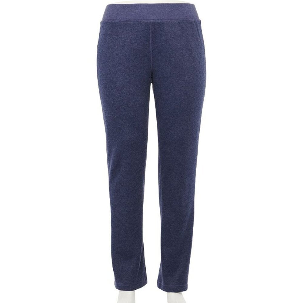 Women's Tek Gear Plus Size Ultra Soft Basic Fleece Pants - Heathered Navy - 4X