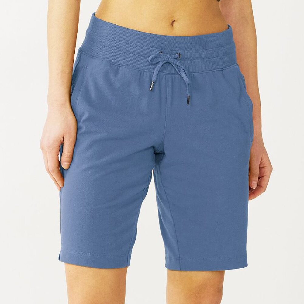 Women's Tek Gear Essential Bermuda Shorts - Med. Purple - Small - NWT