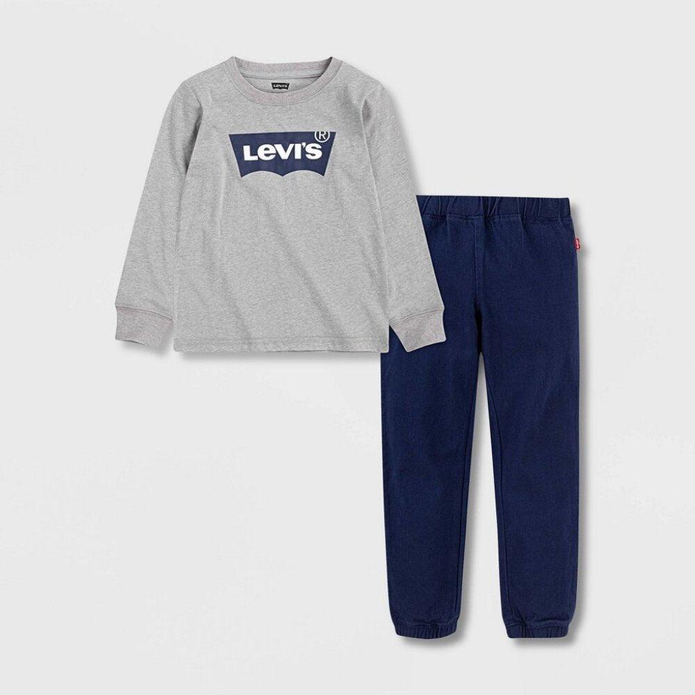 Toddler Boy's Levi's 2Pc Jogger Set - Navy & Grey - 2T - NWT