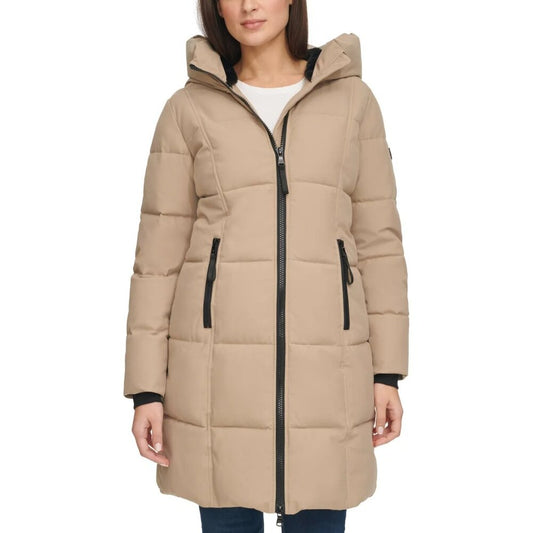 Calvin Klein Women's Oxford Puffer Jacket - Lsrge - True Khaki - NWOT
