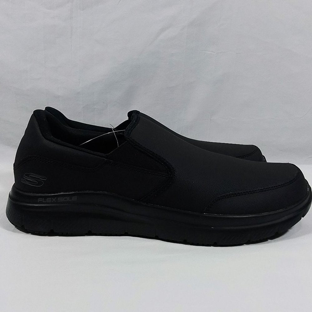 Skechers Men's Work Footwear Slip Resistant Slip On Shoes-Black-Various …