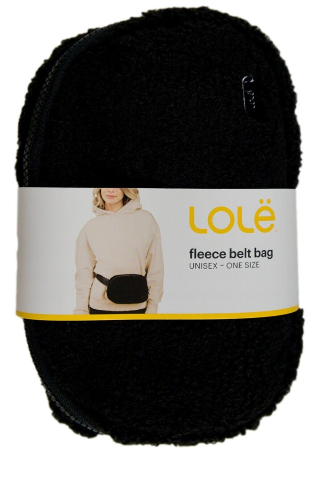 Lole Fleece Belt Bag Black NWT