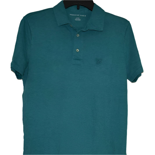 American Eagle Outfitters Men's Polo Shirt Green-NWT