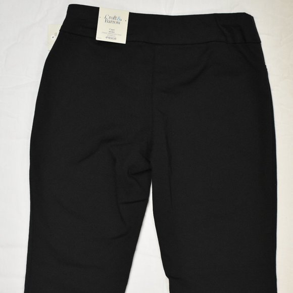 Croft & Barrow Effortless Stretch Mid Rise Twill Capris-NWT