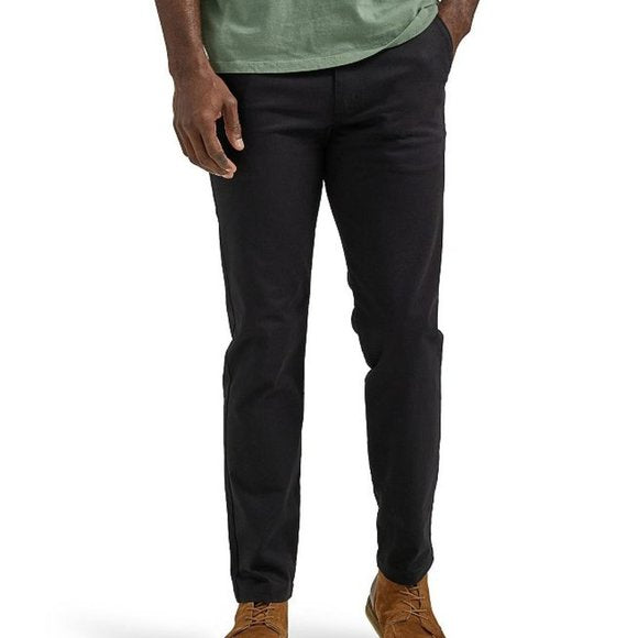 Lee Men's Extreme-Motion MVP Slim-Fit Straight-Leg Pants - 42x32 - Black - NWT