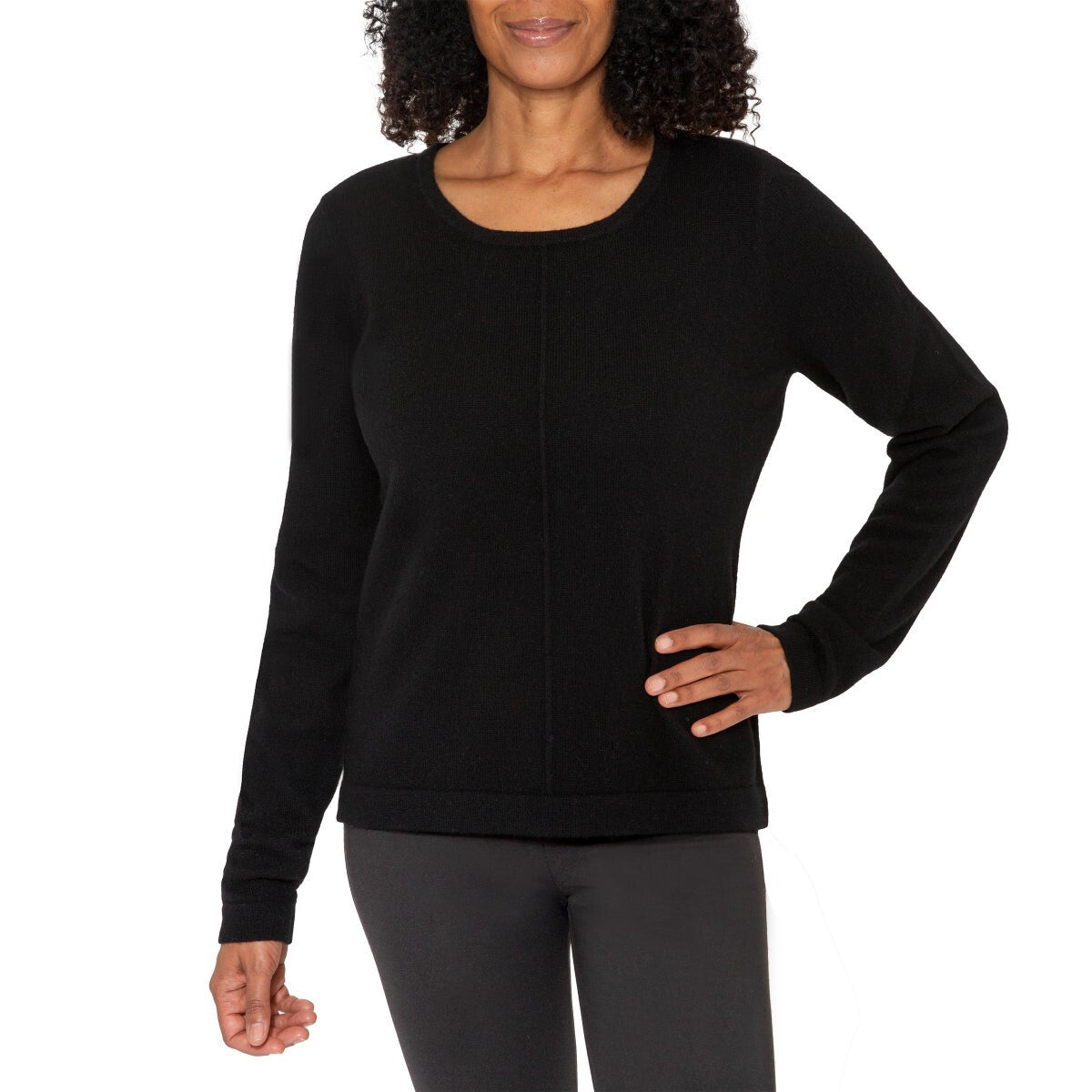 Mario Serrani Women's Cashmere Sweater XS Black NWT