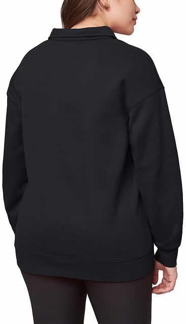 Mondetta Women's Relaxed Fit Collared Soft Fleece Sweatshirt L NWT