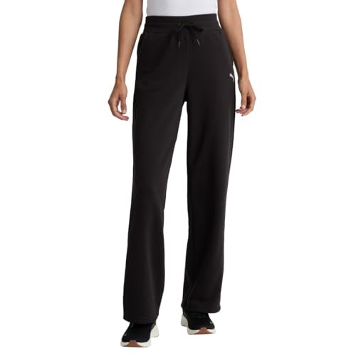 Puma Women's Fleece Midweight Sweat Pants L Black NWT