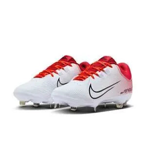 Women's Nike Hyperdiamond 4 Pro Metal Softball Cleats - Red & White - Var Szs