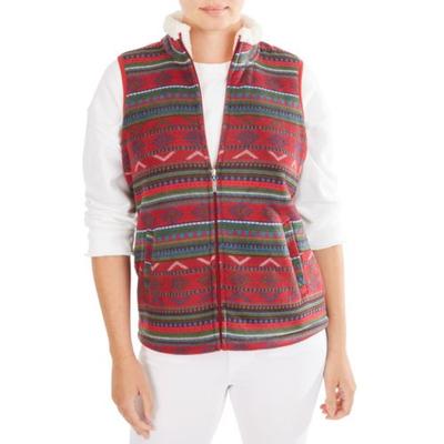Smith's American Women's Butter Sherpa Lined Fleece Vest Medium NWT