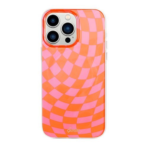 Sonix iPhone 15 Pro Max Case Checkmate Pink/Orange NIB