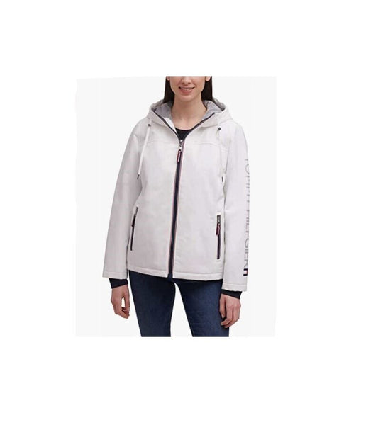 Tommy Hilfiger Women's Hooded Soft Shell Jacket XL NWOT