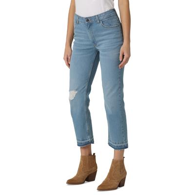 Wrangler Women's High Rise True Straight Cropped Jeans 16 Blue