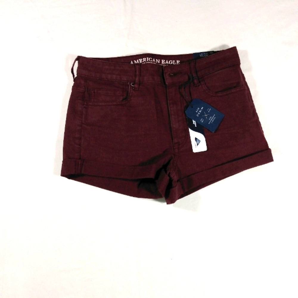 American Eagle Women's Shorts-Maroon-12-NWT