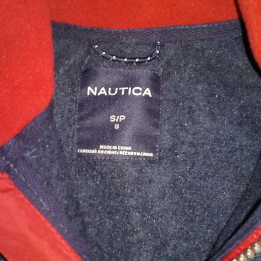 Boys Nautica Navy/Red Zip Jacket-New with Tags