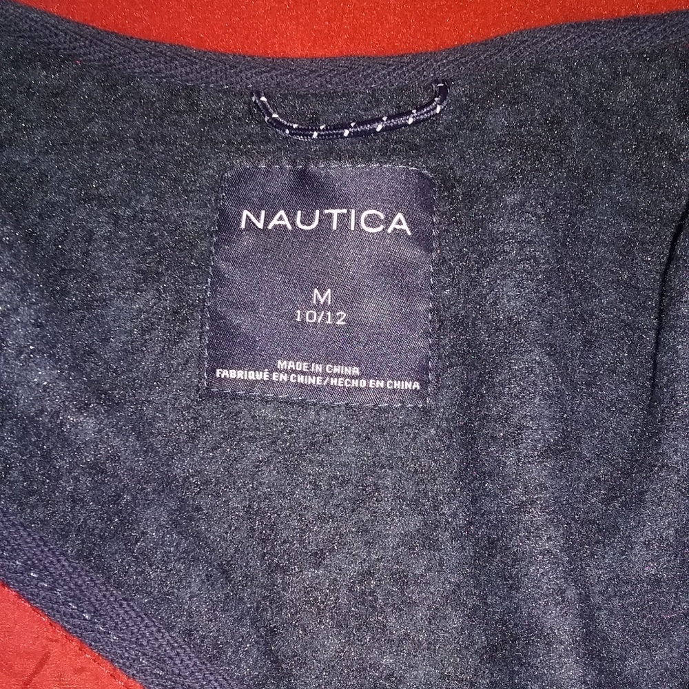 Boys Nautica Navy/Red Zip Jacket-New with Tags