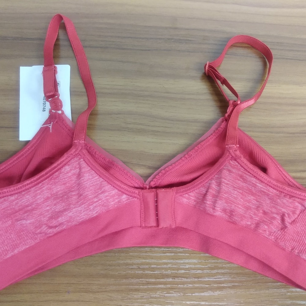 Hanes Heartfelt Pink Bralette- NWT- Small