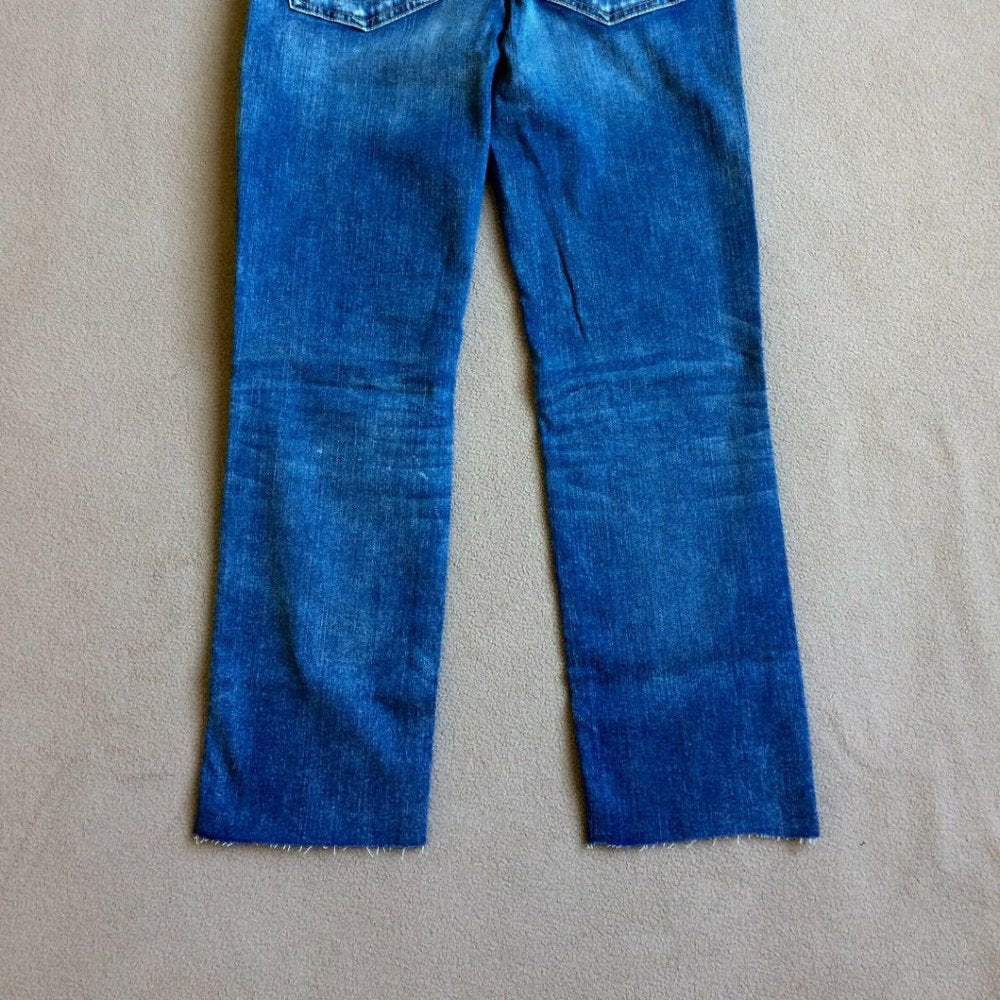 AEO Women's Straight Crop Stretch Jean Size 8 Long