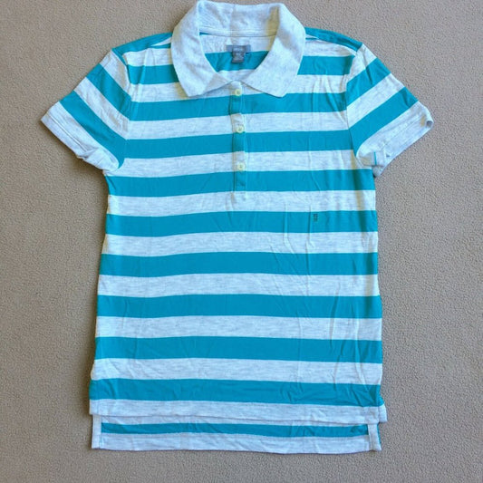 AEO Aerie Women's Striped Tennis Polo Shirt