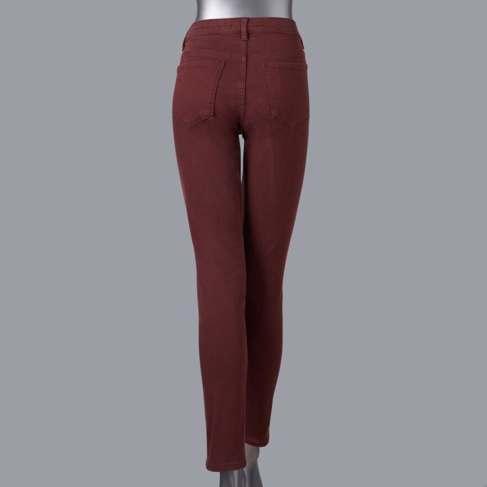 Simply Vera Wang Flex Skinny Pants-Raspberry-New with Tags