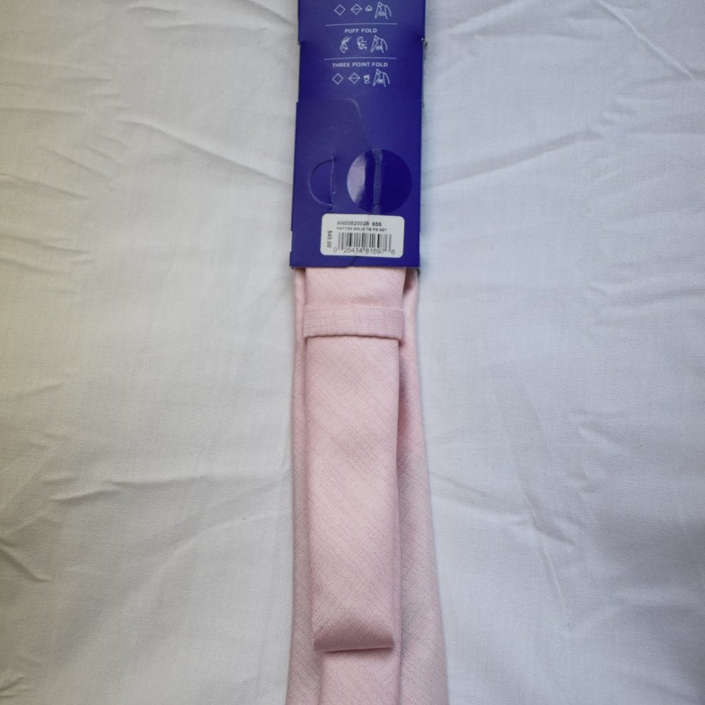 Apt. 9 NWT Mens Tie W/Pocket Square Pink/Grey