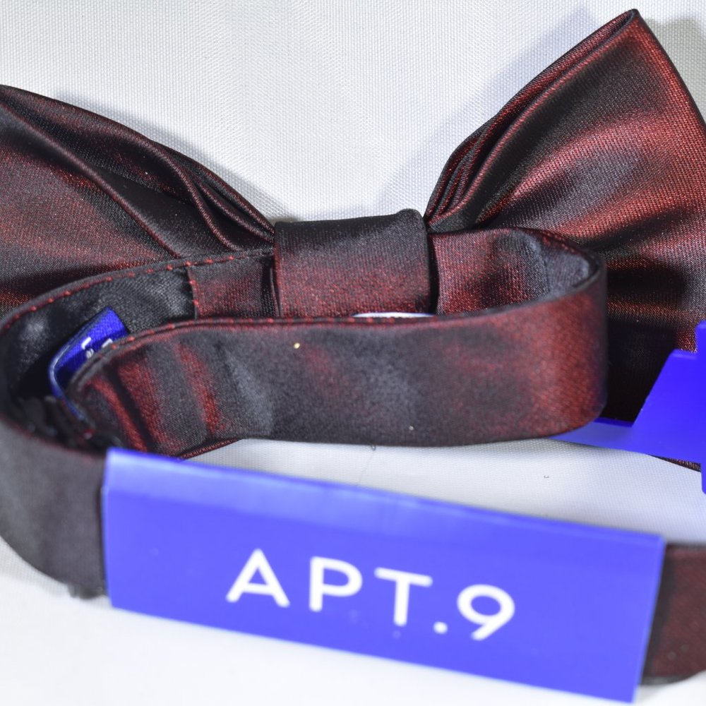 Apt. 9 NWT Bow Tie Deep Red Satin