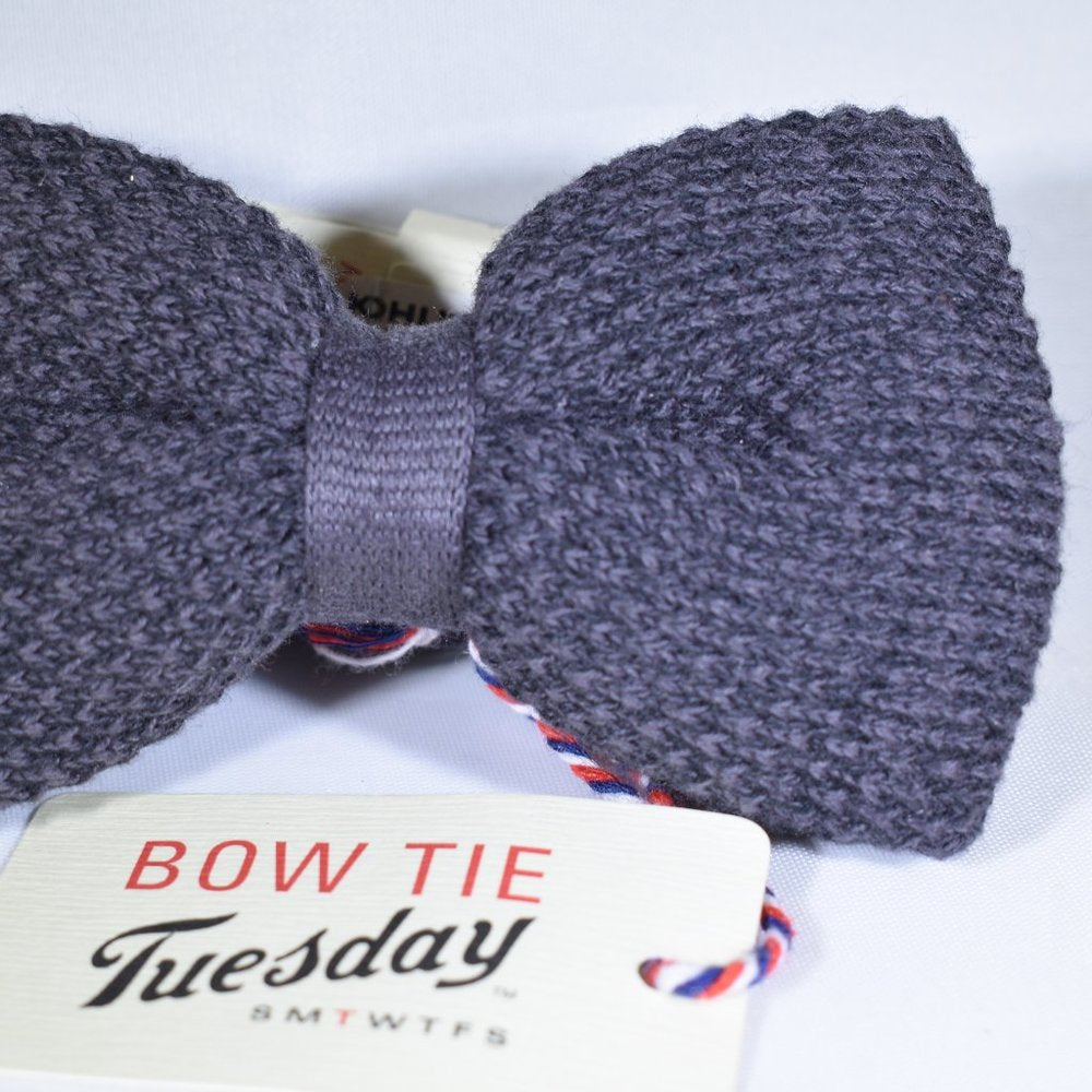 Bow Tie Tuesday NWT Bow Tie Charcoal Knit