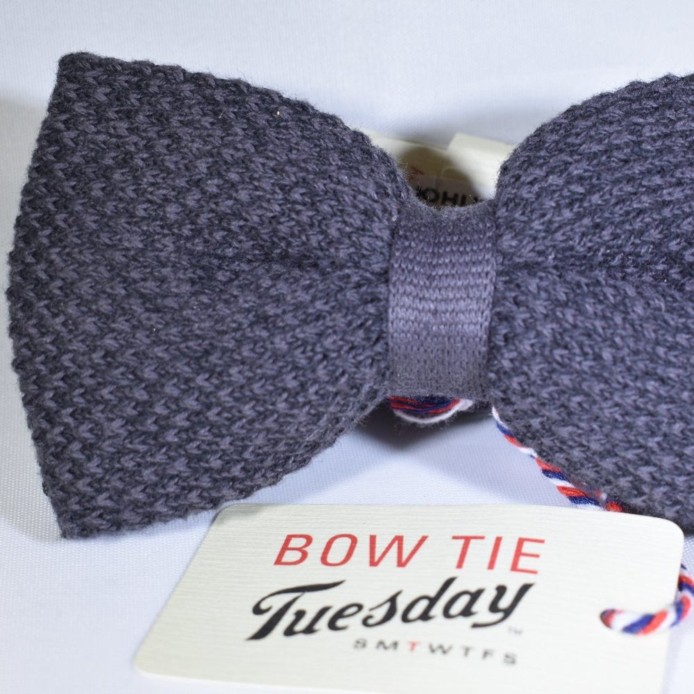 Bow Tie Tuesday NWT Bow Tie Charcoal Knit