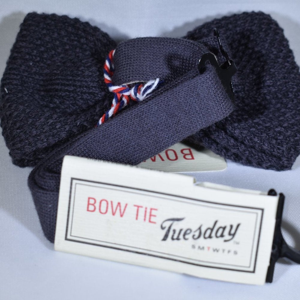 Bow Tie Tuesday NWT Bow Tie Charcoal Knit