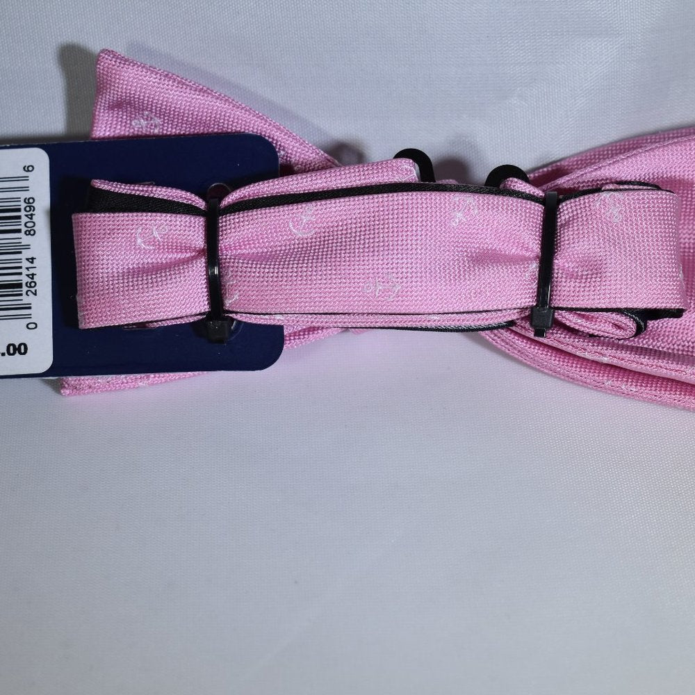 Chaps NWT Bow Tie Pink White Anchors