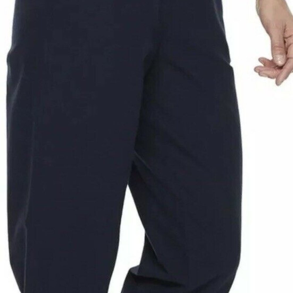 Croft & Barrow Sheeting Mid Rise Capris-Genuine Navy-New with Tags