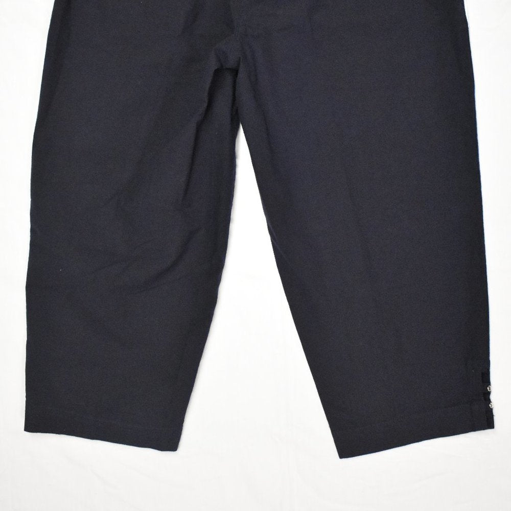 Croft & Barrow Sheeting Mid Rise Capris-Genuine Navy-New with Tags