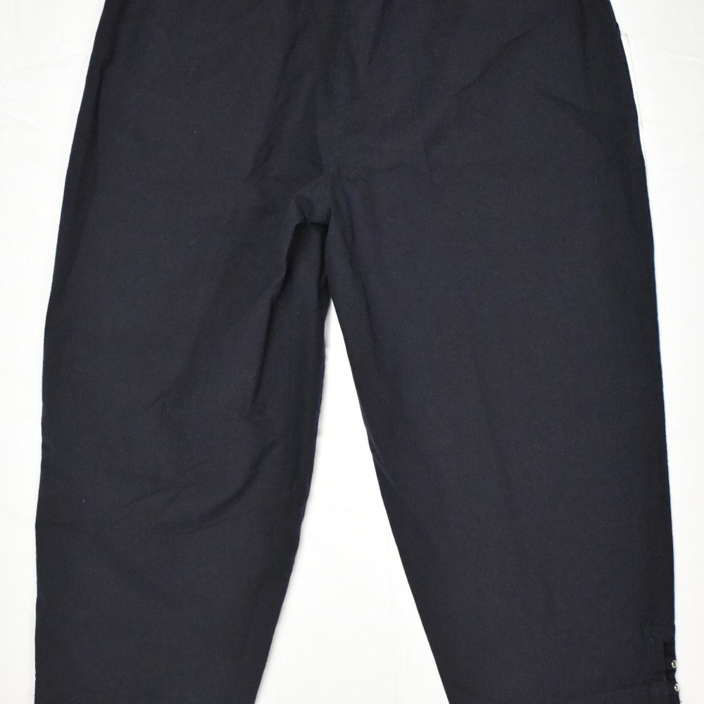 Croft & Barrow Sheeting Mid Rise Capris-Genuine Navy-New with Tags