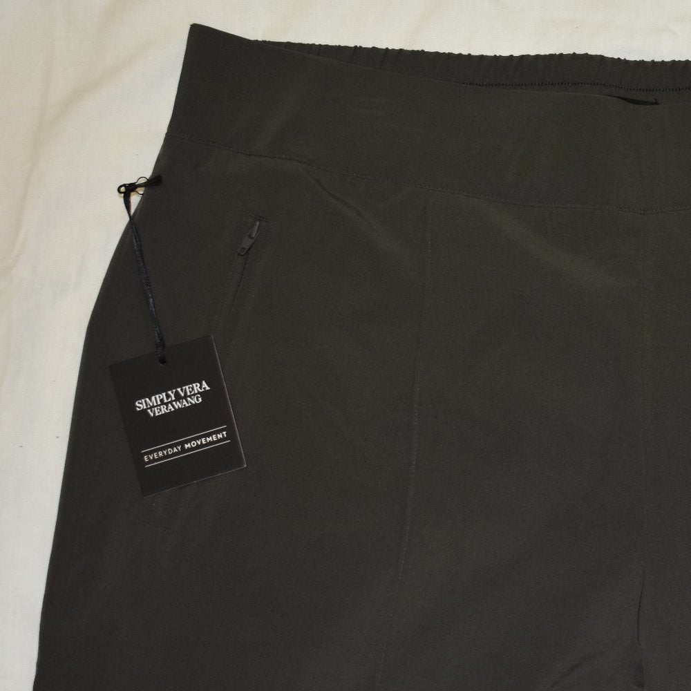 Simply Vera Wang Everyday Movement Relaxed Pull-On Pants-New with Tags