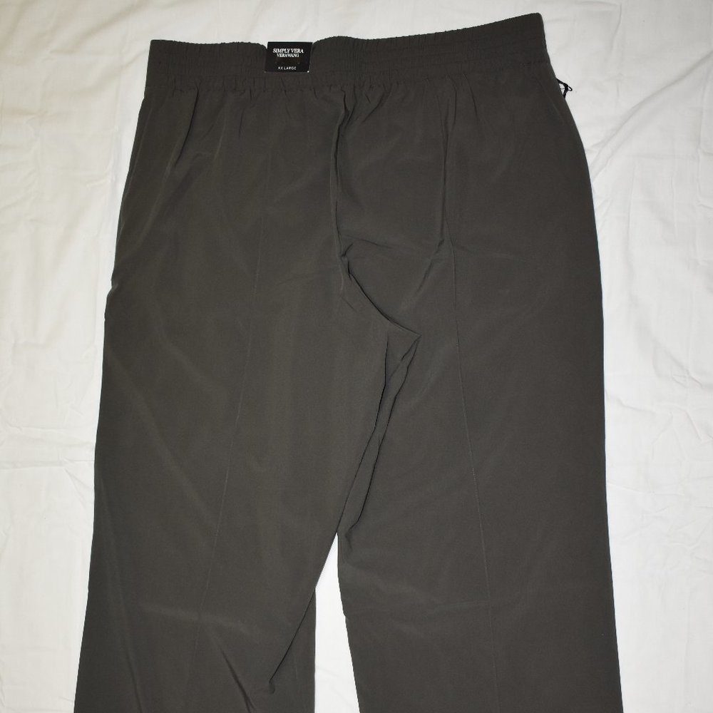 Simply Vera Wang Everyday Movement Relaxed Pull-On Pants-New with Tags