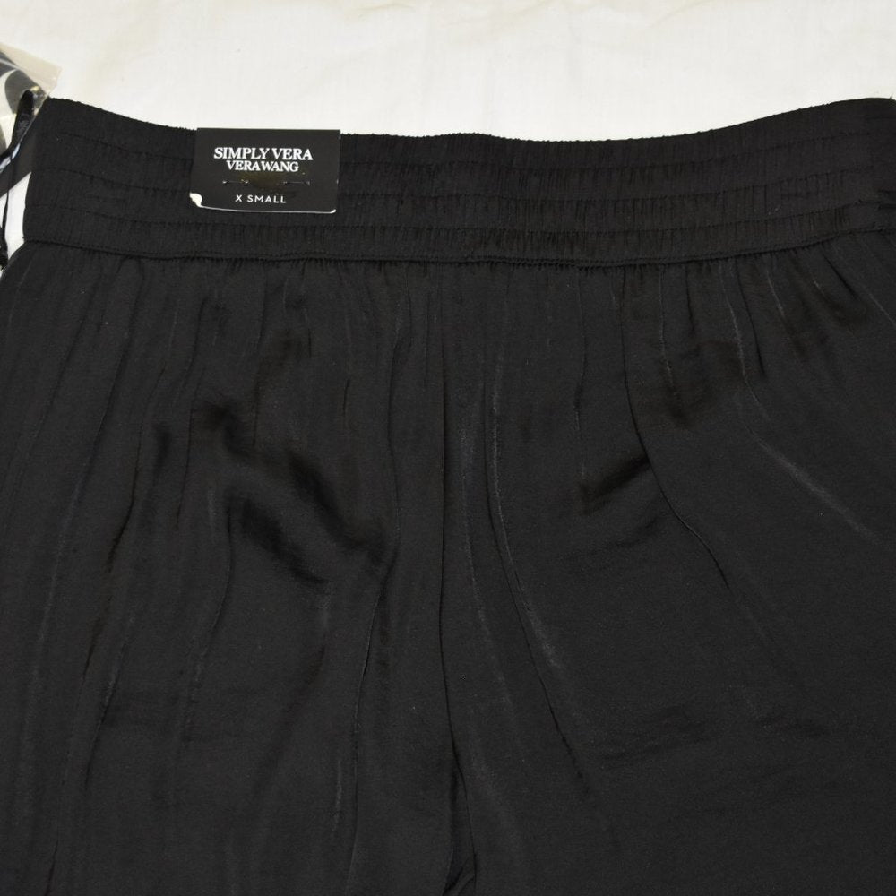 Simply Vera Wang Wide-Leg Utility Pants-Black-New with Tags