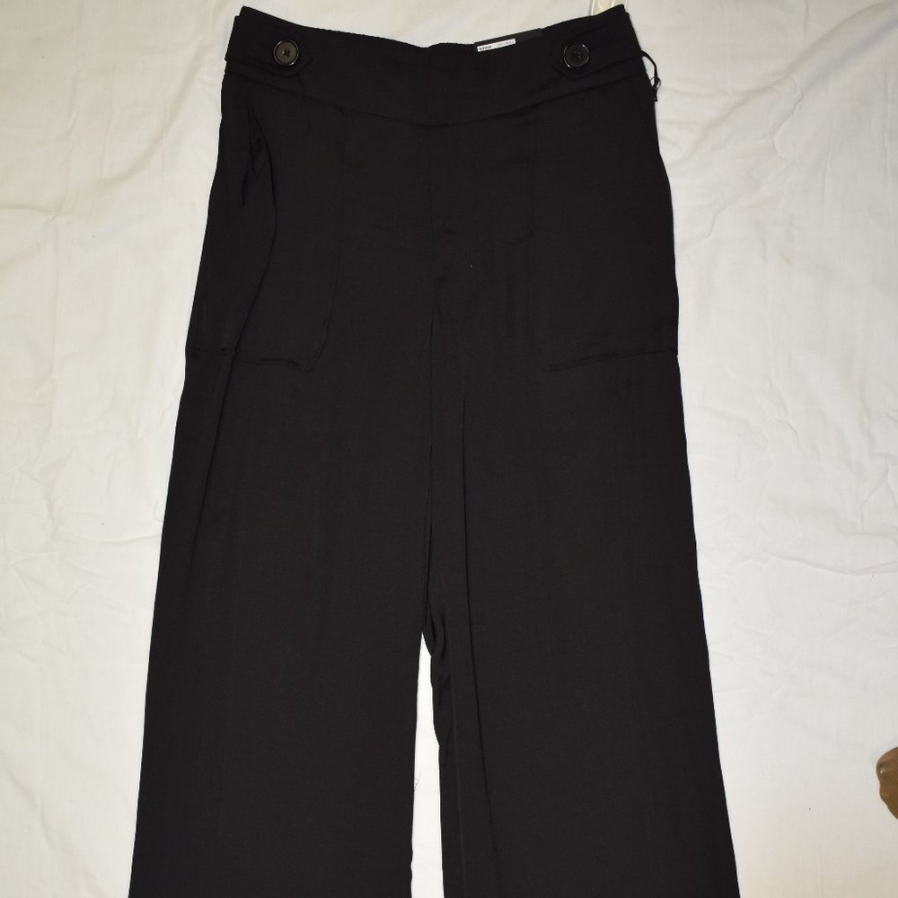 Simply Vera Wang Wide-Leg Utility Pants-Black-New with Tags